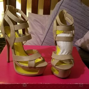 Paper Fox Strapt Open Platform Heels Size 9.5